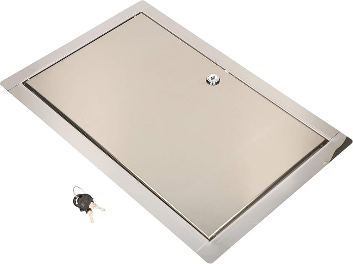 KOTARBAU® Revisionsklappe Grösse 40x60cm mit Schlüssel Edelstahl Silber für Revisionsschächte, 40x60
