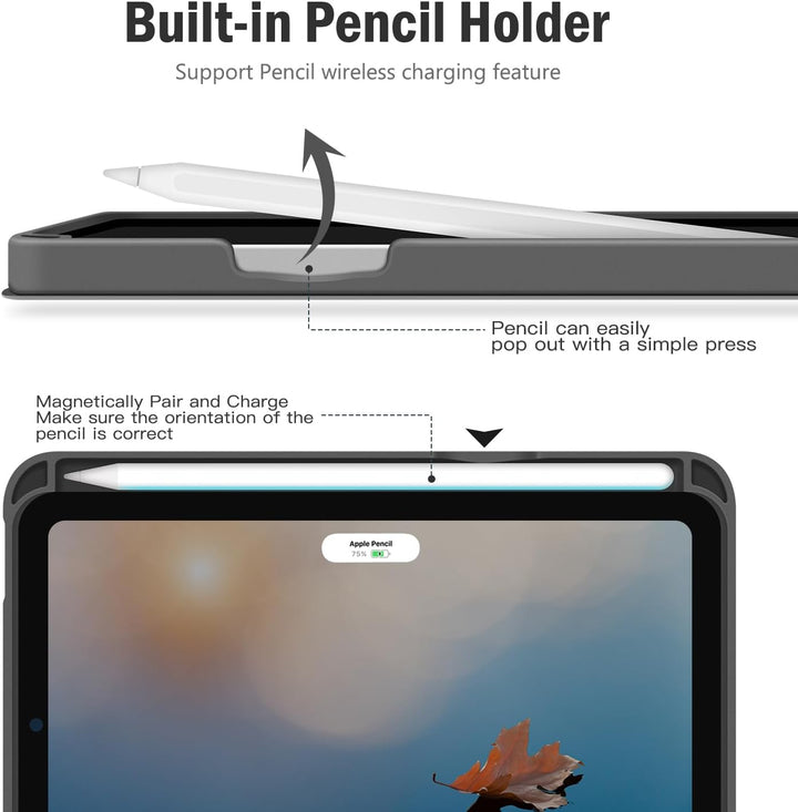 Antbox Hülle für iPad Mini 6. Gen 2021 8.3 Zoll mit tstifthalter Apple Pencil Halter Auto Schlaf/Wac