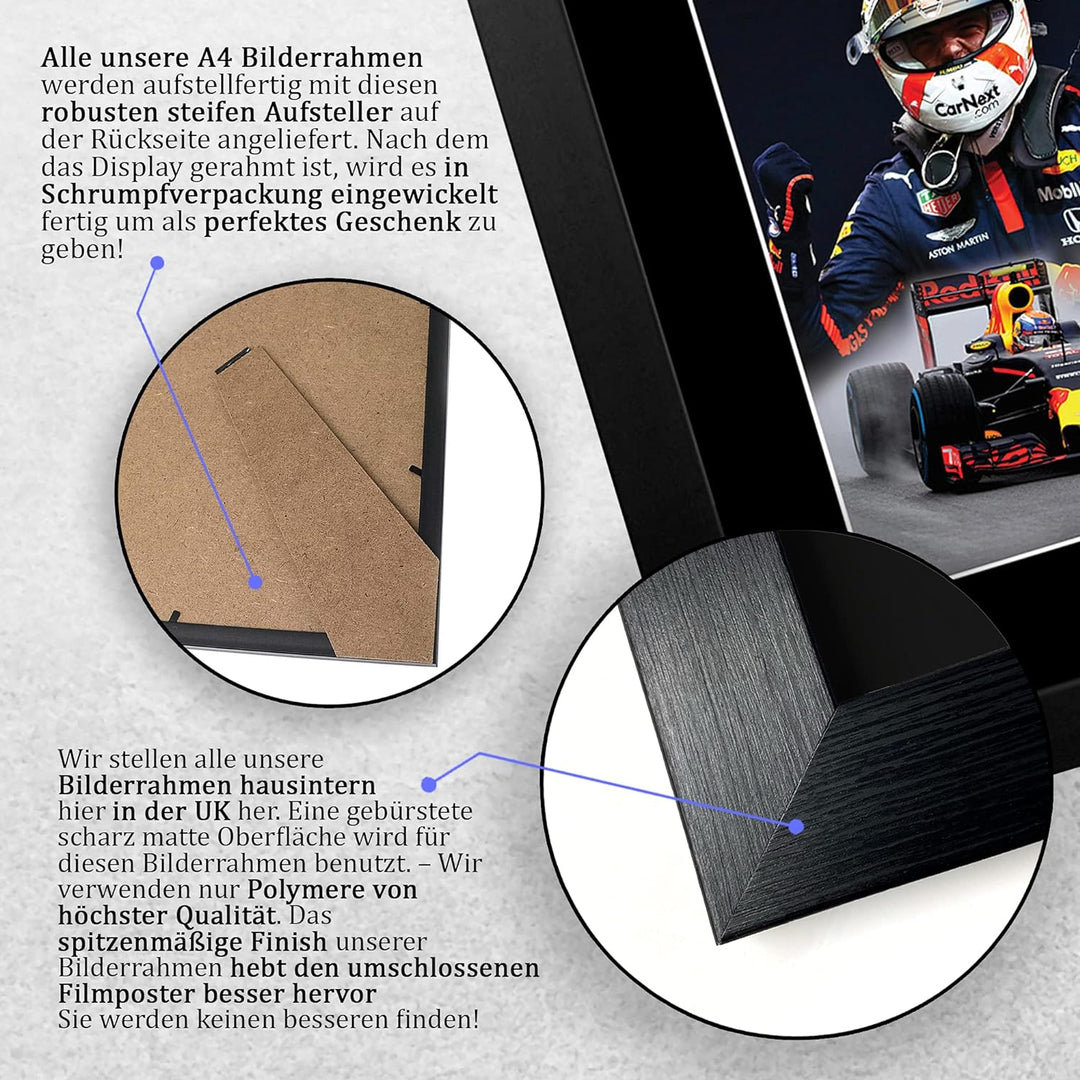 HWC Trading FR A4 Max Verstappen Formula 1 Geschenke Gedruckt, Signiert Autogramm Bild Für F1 Formel