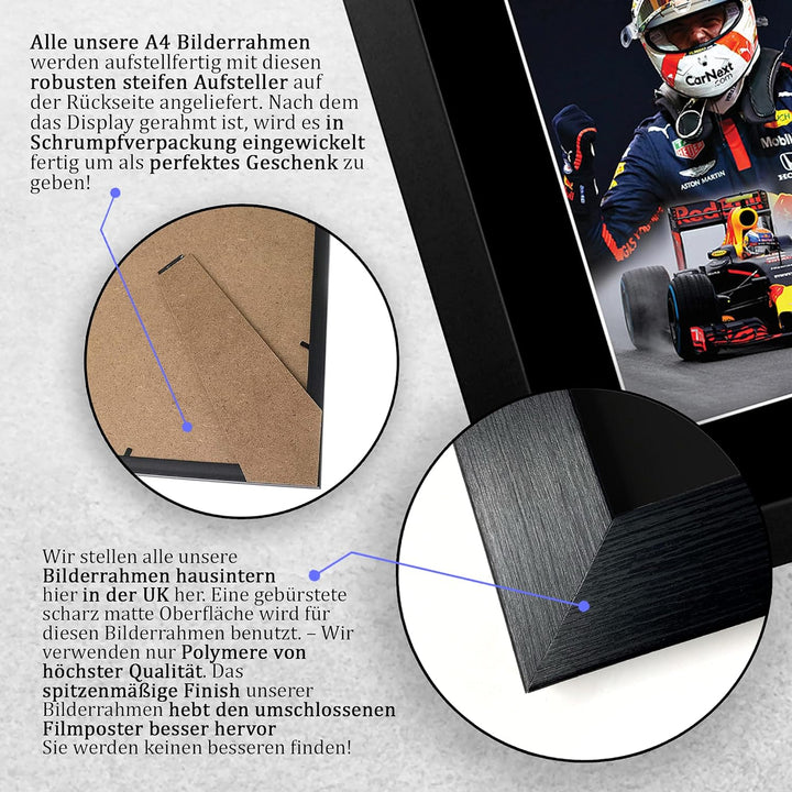 HWC Trading FR A4 Max Verstappen Formula 1 Geschenke Gedruckt, Signiert Autogramm Bild Für F1 Formel