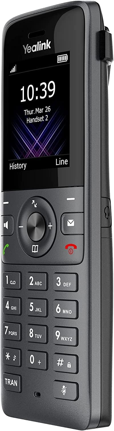 Yealink W73P DECT IP Telefon System (W70B Basis + W73H Handset) Schwarz W73P (Basis W70B und W73H Mo