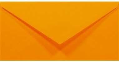 Netuno 100 Briefumschläge Pastell-Orange DIN lang 110x220 mm 80g Rainbow bunte Umschläge lang für Ho