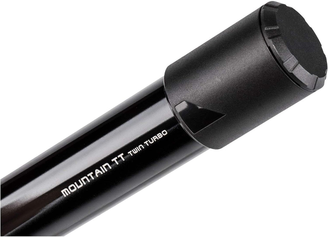 TOPEAK Handpumpe Mountain TT Twin Turbo, Schwarz, TMTT-1