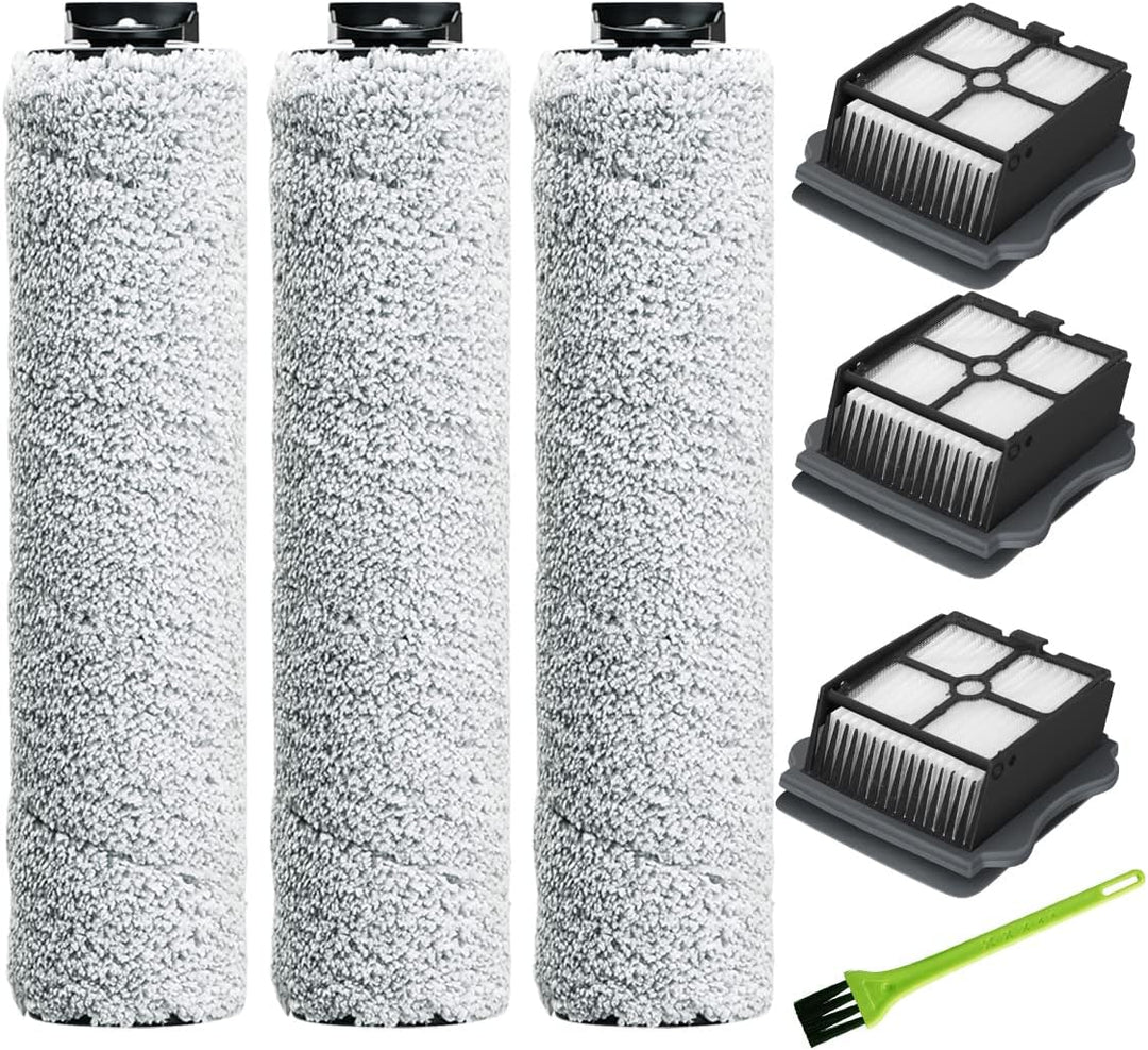 MOPEI Zubehörset für Tineco iFloor 3/Floor One S3 Nass-und Trockensauger, Einschliesslich Bürstenrol