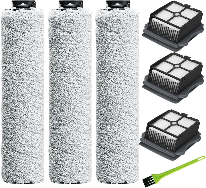 MOPEI Zubehörset für Tineco iFloor 3/Floor One S3 Nass-und Trockensauger, Einschliesslich Bürstenrol