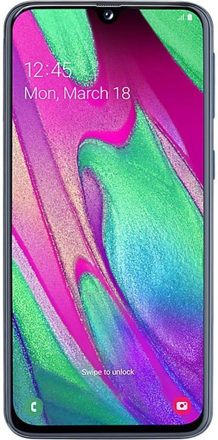 Samsung Galaxy A40 Smartphone (15.0cm (5.9 Zoll) 64GB interner Speicher, 4GB RAM, Dual SIM, schwarz)