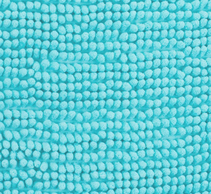 Brandsseller Moderne Chenille Badmatte Duschmatte Badeteppich im Shaggy Style (50x80 cm, Aqua) 50x80