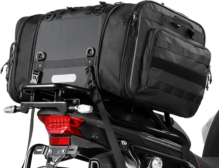BAIGIO Hecktasche Motorrad Gepäckrolle 40-60L Erweiterbar Motorrad Tasche Heck Wasserdicht Multifunk