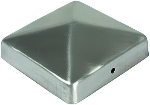 Unbekannt Pfostenkappe Zaunkappe Abdeckkappe Pyramide Edelstahl 71 x 71 mm (20), 20