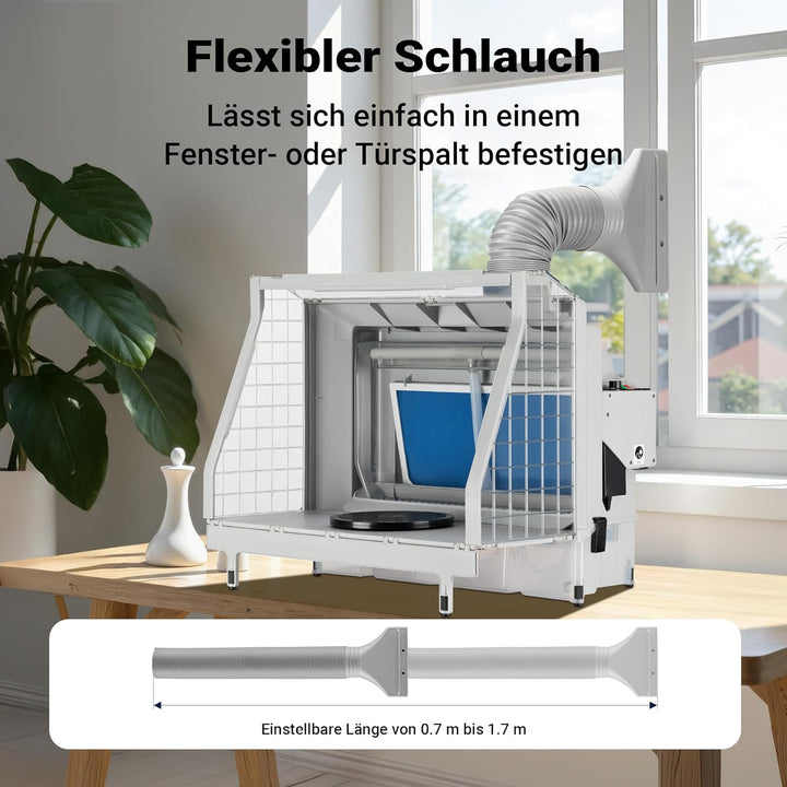 XPOtool Airbrush Absauganlage mit Wasserwand 11m³/min Wasserfall Wasserschild mit LED und Lüfter