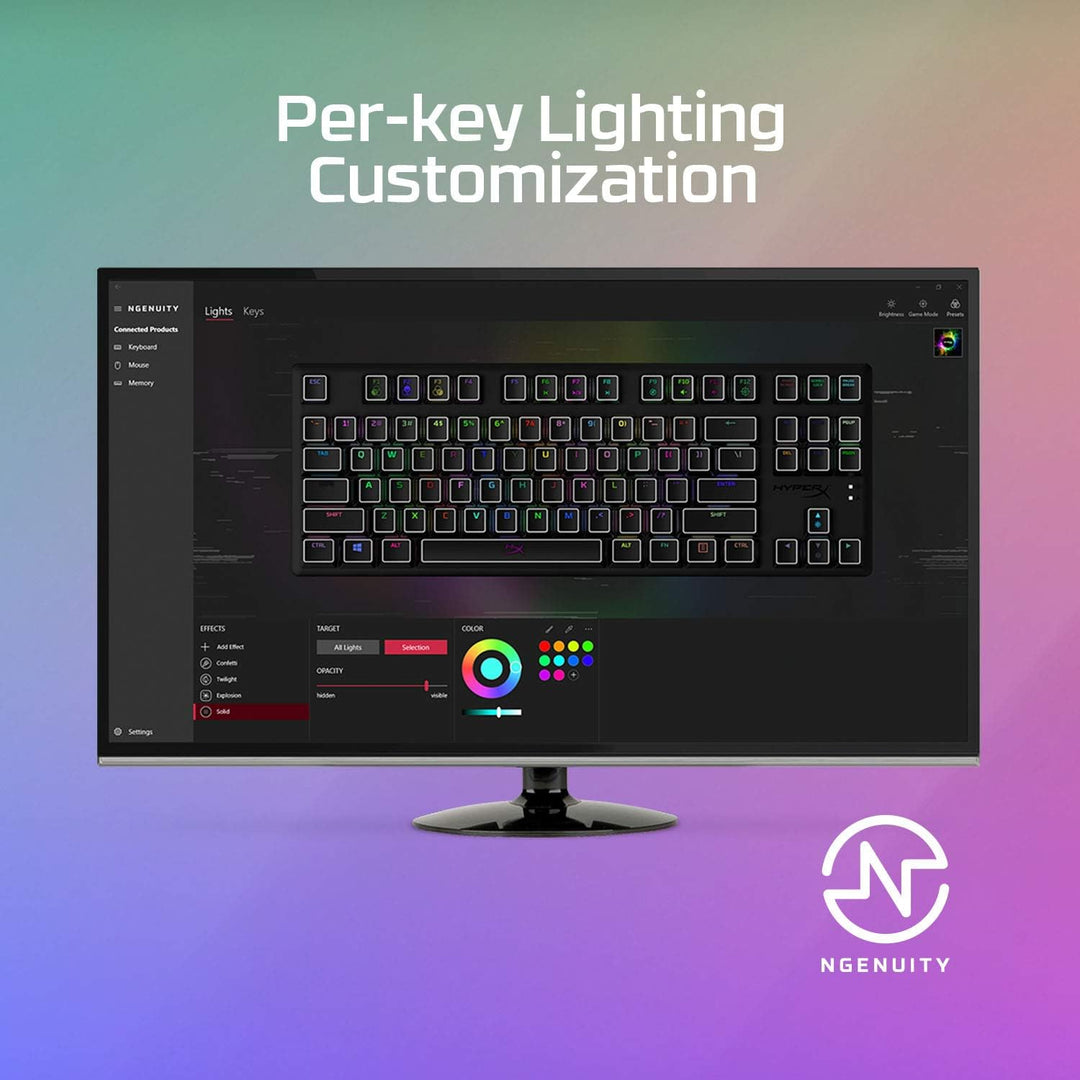 HyperX Alloy Origins Core – Mechanische TKL-Gaming-Tastatur (tenkeyless) – Kompaktes Format – HyperX