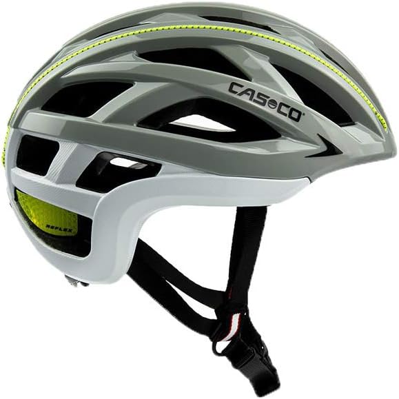 Casco CUDA 2 Strada Helm schwarz/rot 2022 Fahrradhelm grau-weiss-neon 54-58 cm, grau-weiss-neon 54-5