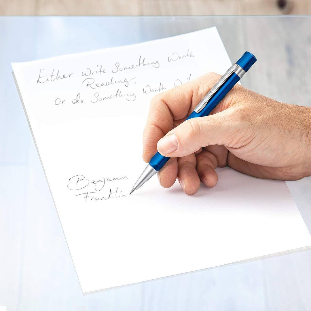 STAEDTLER TRX 766TRX3 07ST Drehbleistift (ergonomische Dreikantform, matte samtweiche Aluminium-Ober