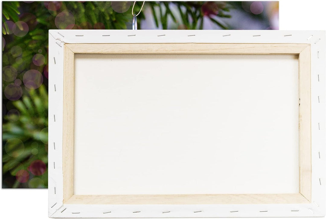 deyoli Weihnachtlicher Schmuck Format: 80x60 als Leinwandbild, Motiv fertig gerahmt auf Echtholzrahm