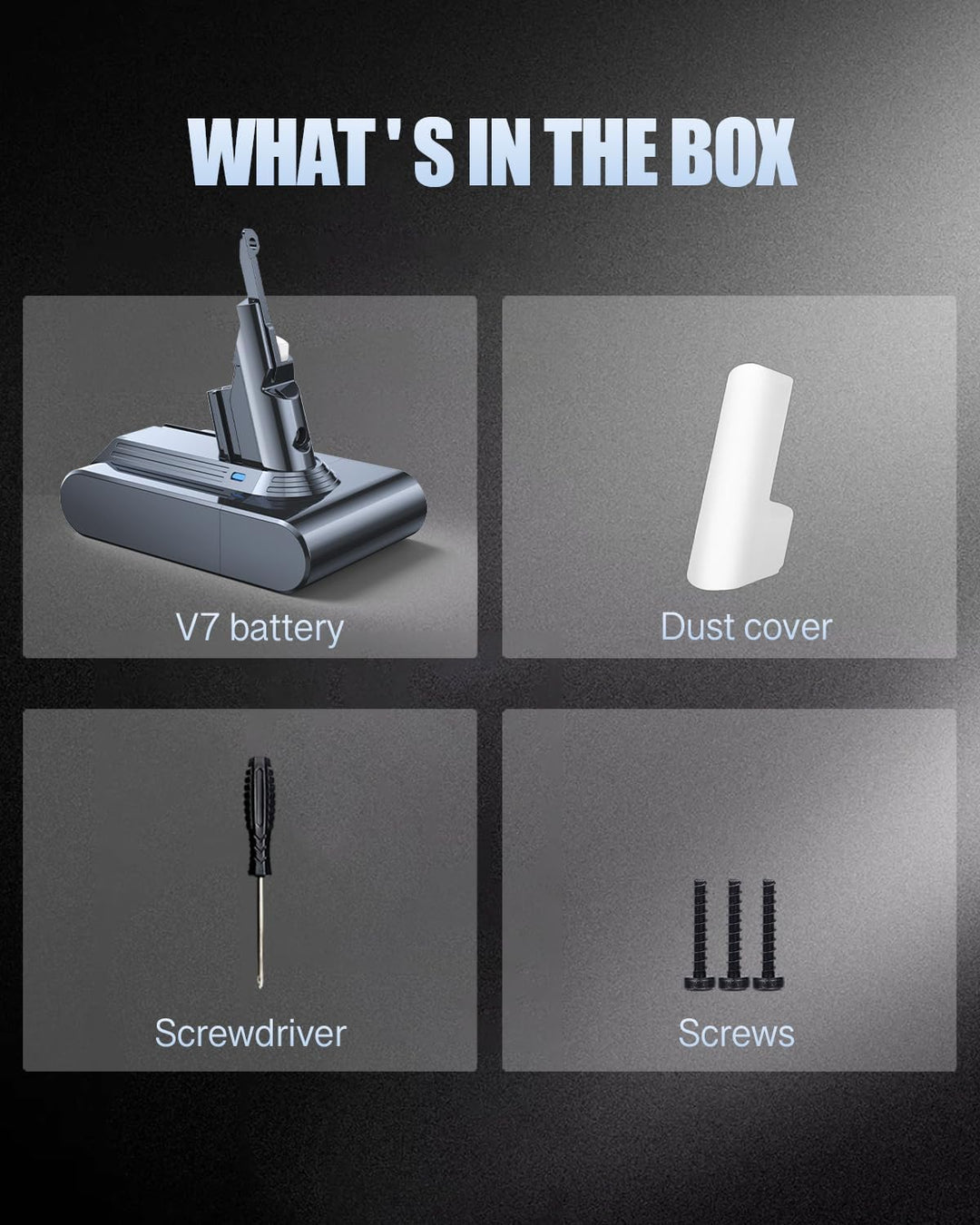 6000mAh Akku kompatibel mit Dyson V7, V7 Motorhead, V7 Animal, V7 Trigger, V7 Total Clean, V7 Motorh