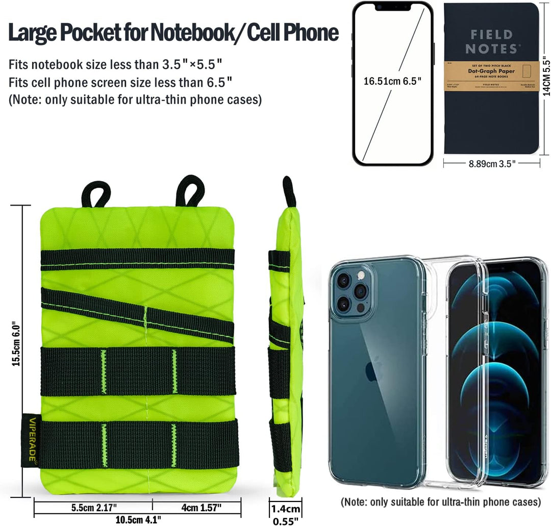VIPERADE VE3 Pocket Tool Organizer für Männer, Nylon Pocket Organizer Aufbewahrungs EDC Ausrüstung,
