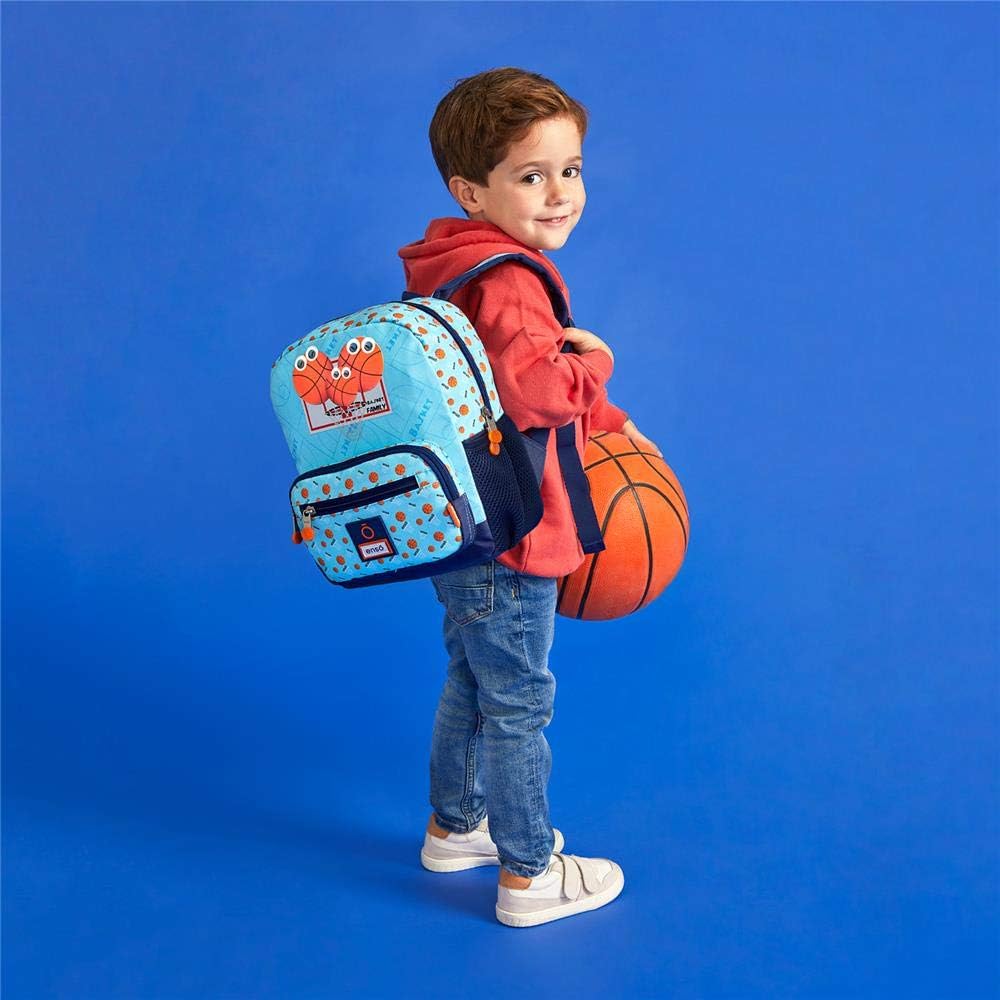 Enso Basket Family Vorschul-Rucksack Blau 23x28x10 cms Polyester 6.44L Vorschulrucksack, Vorschulruc