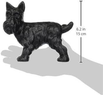 Design Toscano Unartiger pinkelnder Scotty, Buchstütze und Türstopper Frecher pinkelnder Hund, Frech