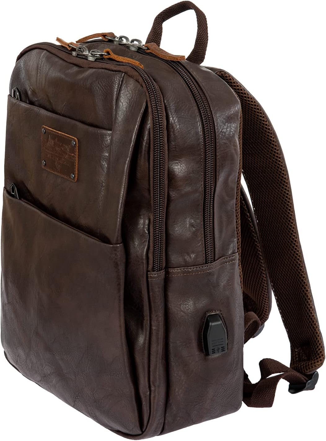 Avirex Buffalo-Kollektion, Laptop-Rucksack, Backpack, Herren-Tasche, Braun