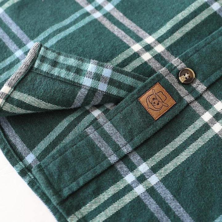 Dubinik® Flanellhemd Herren Button Down Kariert Baumwollhemd Freizeithemd Hemd Herren Langarm mit Zw