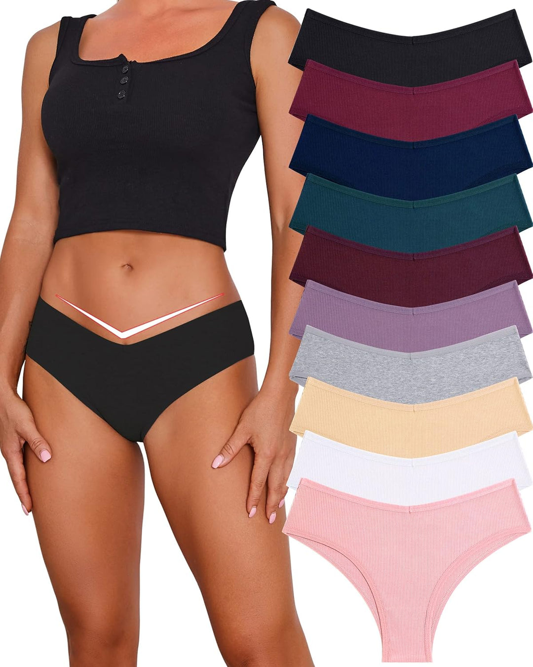 BeReady Brazilian Slip Damen Baumwolle Unterhosen Frauen Sexy Unterwäsche Atmungsaktive Baumwoll Hip