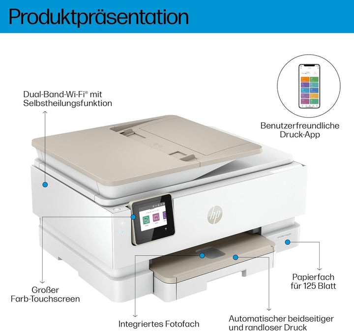 HP Envy Inspire 7920e Multifunktionsdrucker, Tintenstrahldrucker, 6 Monate gratis drucken mit HP Ins