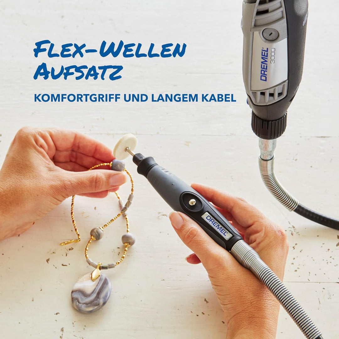 Dremel 3000 Multifunktionswerkzeug 130W, Set mit 1 Aufsatz, 25 Zubehörteilen, Variable Drehzal 10.00
