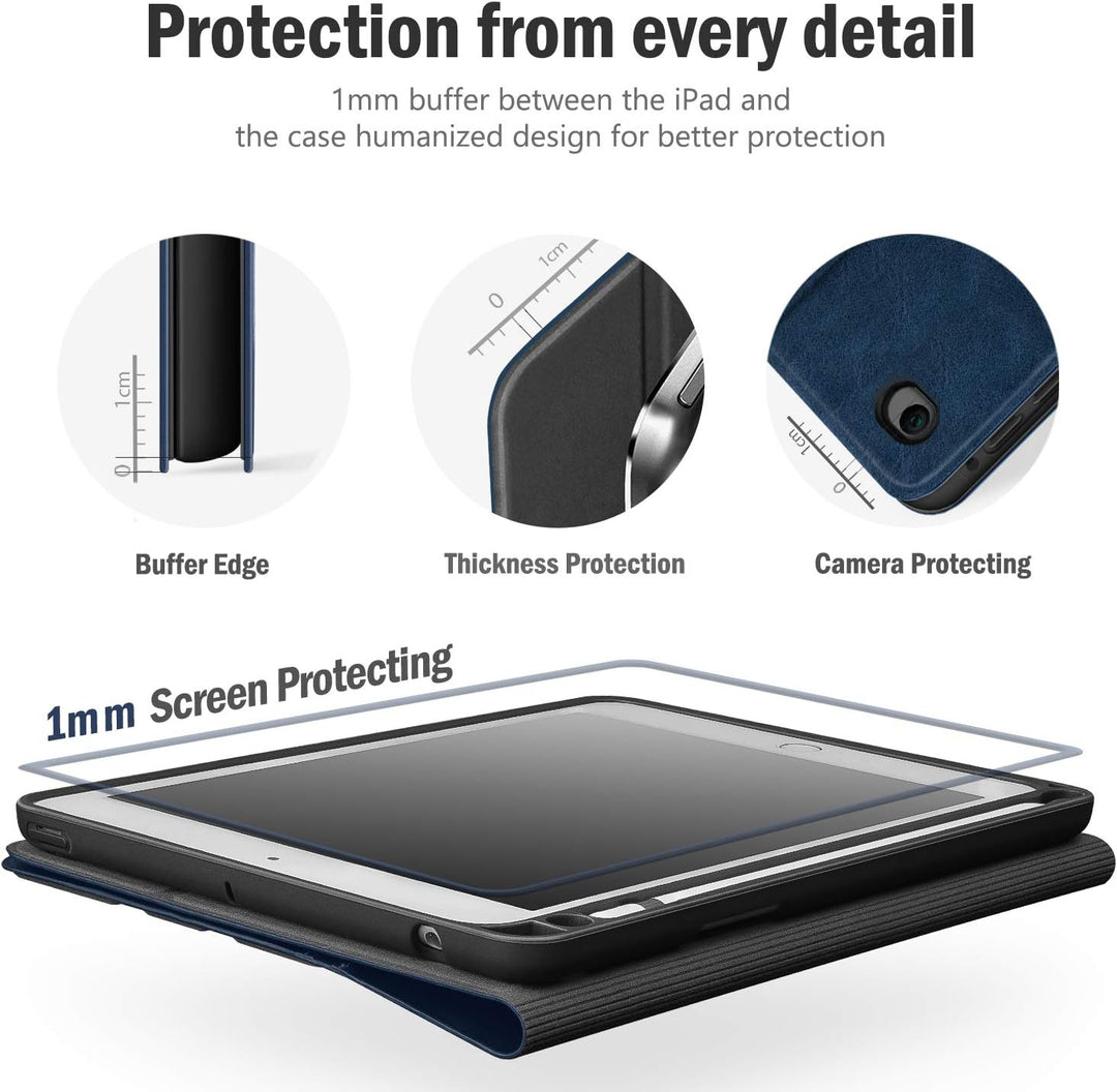 Antbox Hülle für iPad Mini 5 2019 7.9 Zoll/iPad Mini 4 mit Apple Pencil Halter Auto Schlaf/Wach Funk