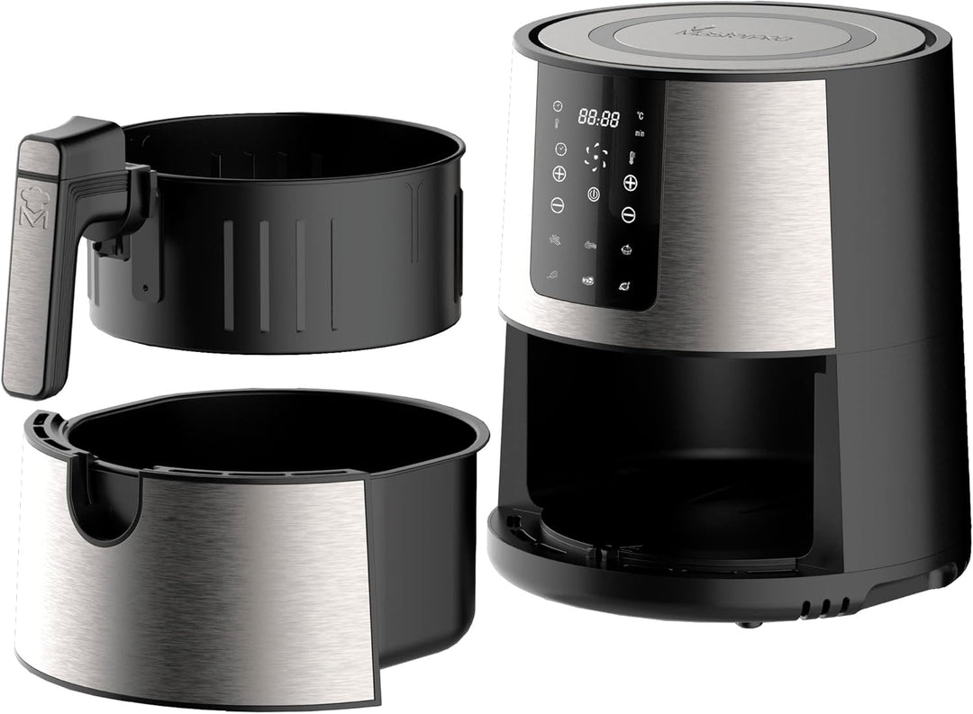 MasterPRO Rocket 360 | Hot Air Fryer | 3.6 L Capacity and 1500 W Power | LED Touch Screen and Non-St