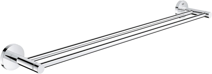 GROHE Essentials - Doppel-Badetuchhalter (verdeckte Befestigung, 654 mm, langlebige Oberfläche), chr