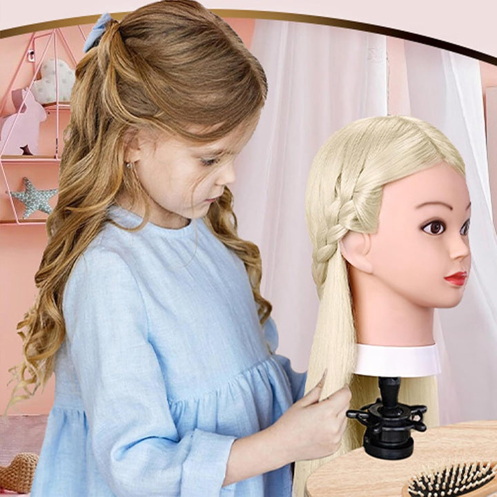 FGXY 80% Haartraining Kopf, Modell Frisur Set Werkzeuge und Feste Klammern und Unsichtbare Haarcurle
