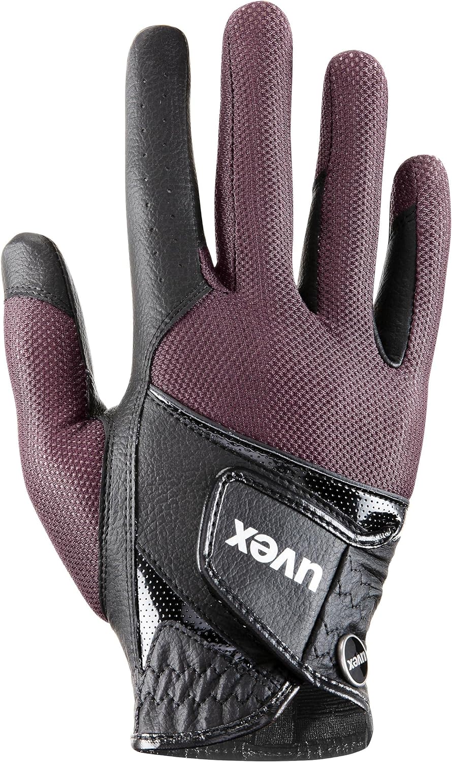uvex Unisex – Erwachsene Sumair Reithandschuhe 6.5 black-burgundy, 6.5 black-burgundy