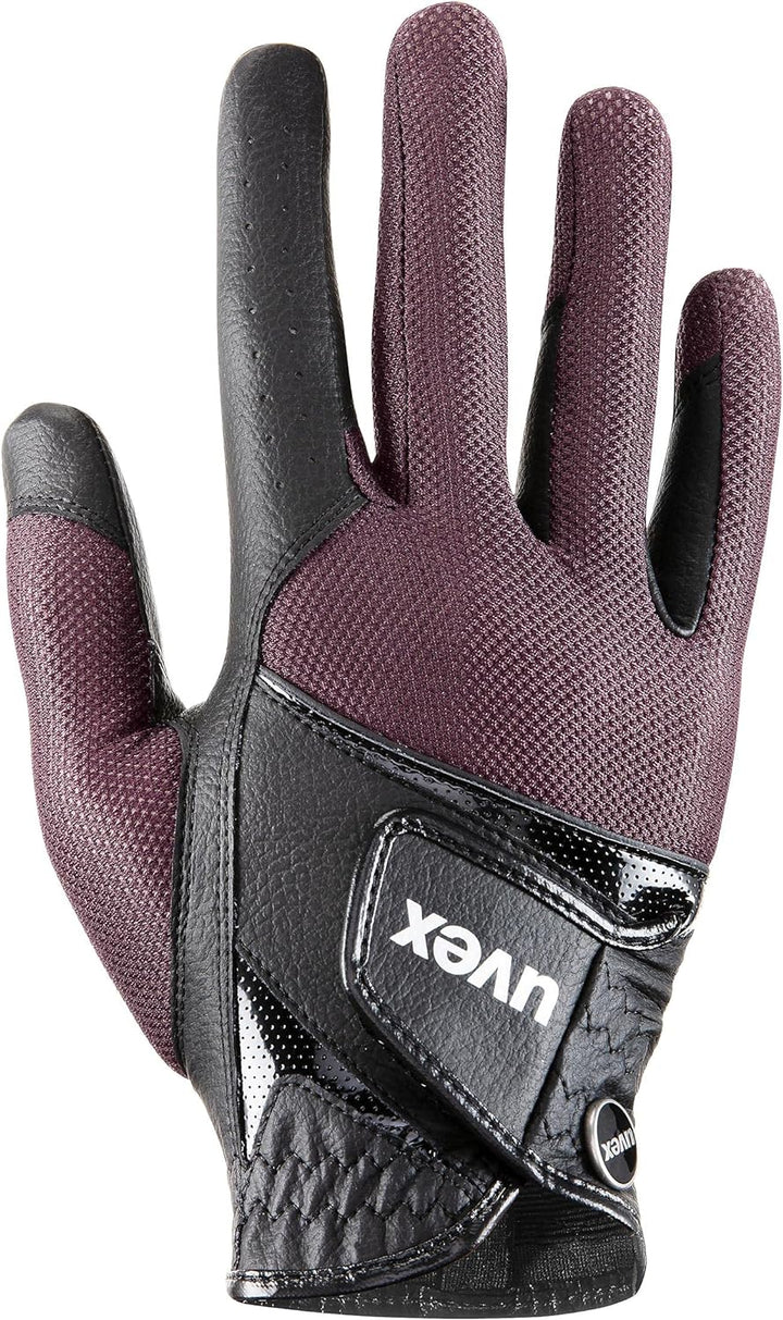 uvex Unisex – Erwachsene Sumair Reithandschuhe 6.5 black-burgundy, 6.5 black-burgundy