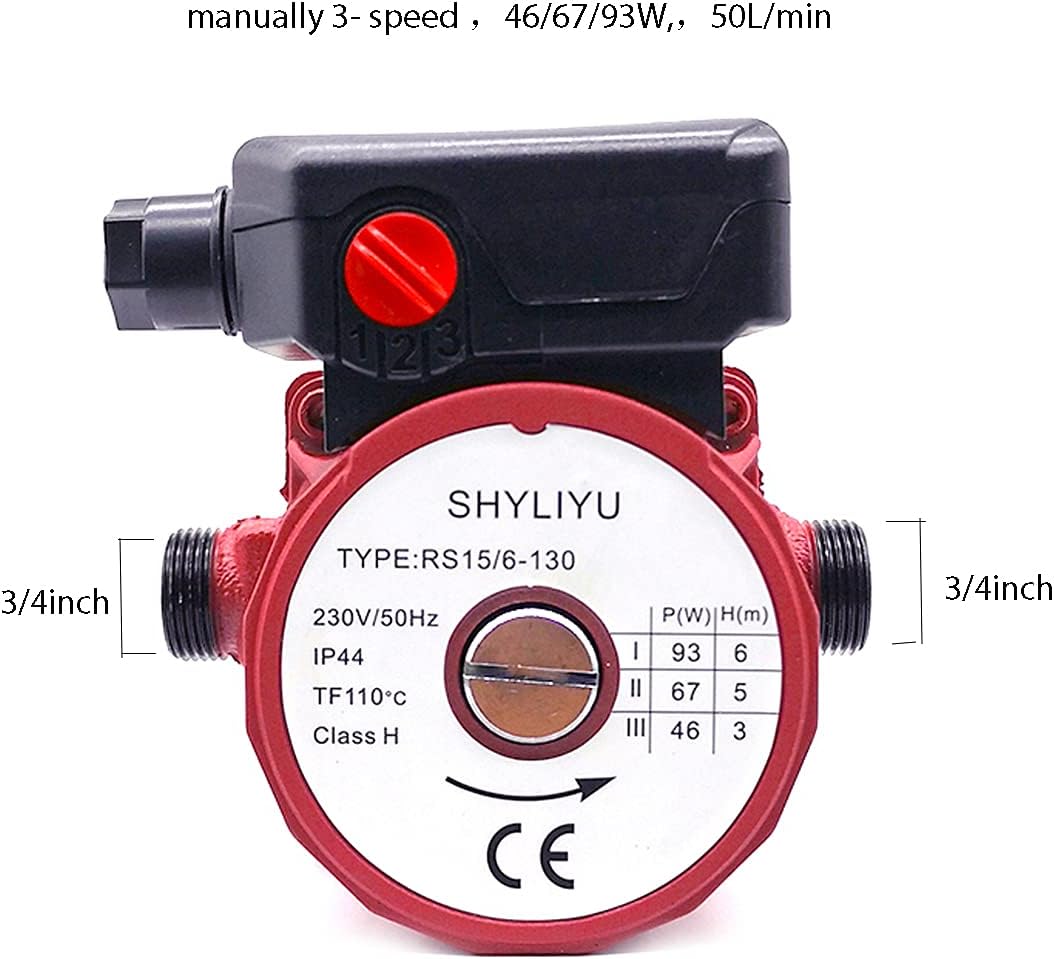 SHYLIYU Heisswasser-Umwälzpumpe Trinkwasser-Zirkulationspumpe Druckerhöhungspumpe Haushaltsübertragu