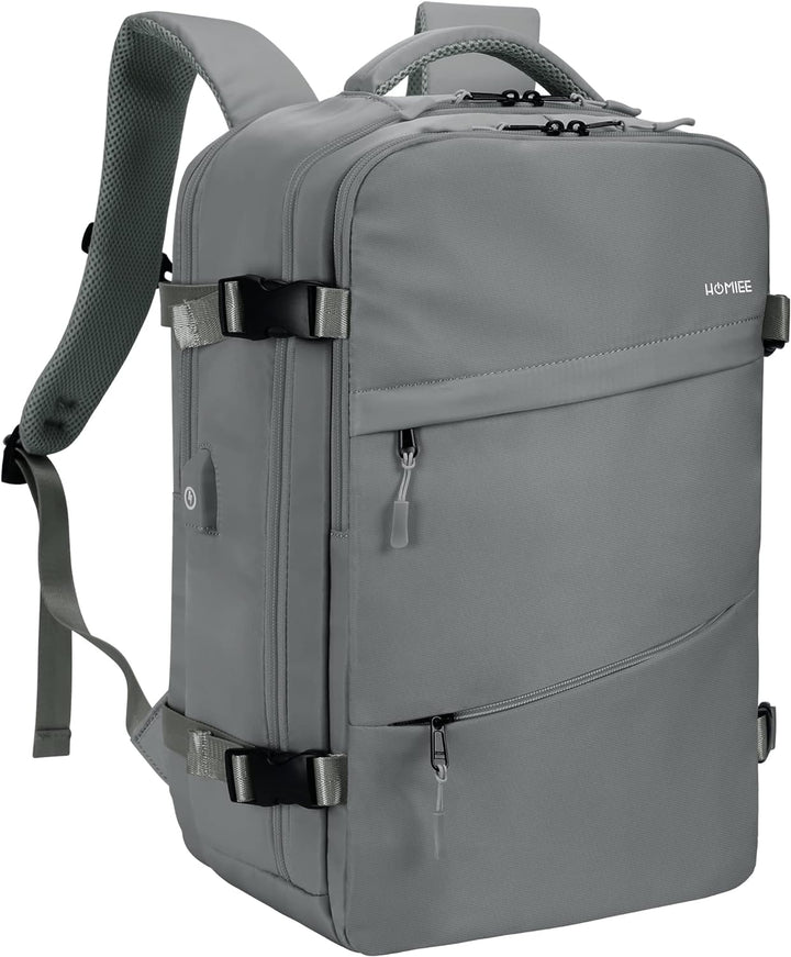 HOMIEE Reiserucksack Damen, Handgepäck Rucksack,15,6 Zoll Laptop Rucksack für Arbeit Schule Wochenen