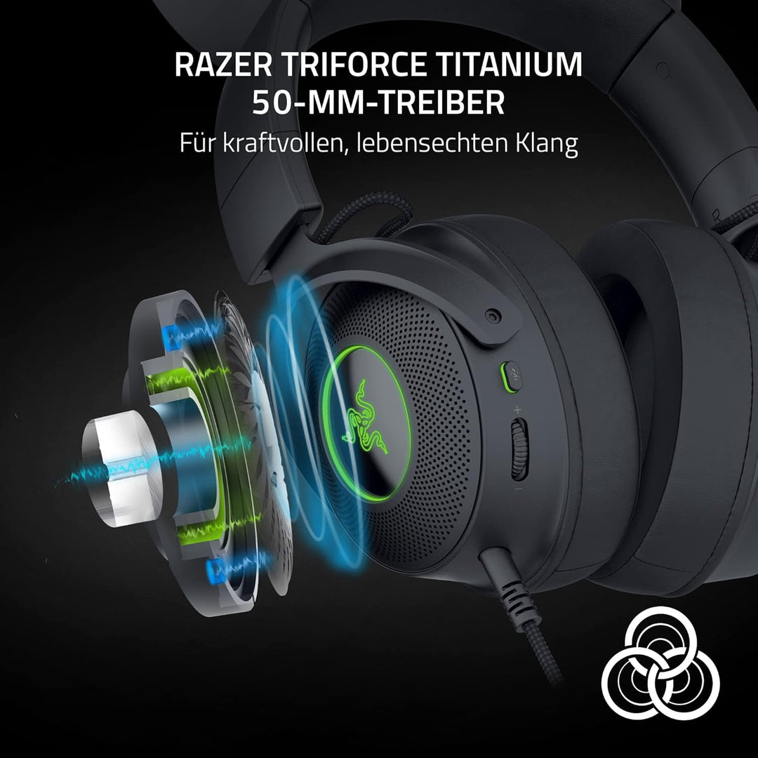 Razer Kraken Kitty Edition V2 Pro - Kabelgebundenes RGB-Headset mit austauschbaren Ohrhörern (Reakti