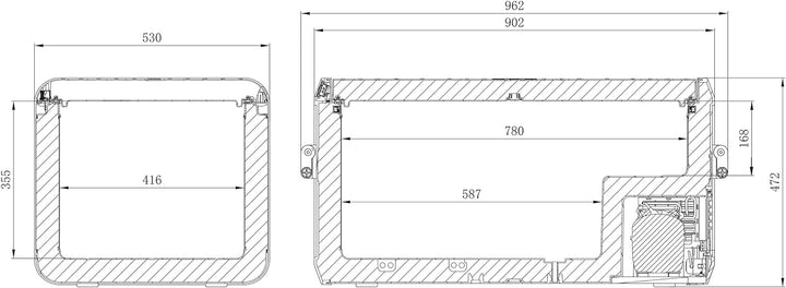 Dometic CFX3 100 Kompressorkühlbox 88L 12/24V / 100-240V App-Steuerung