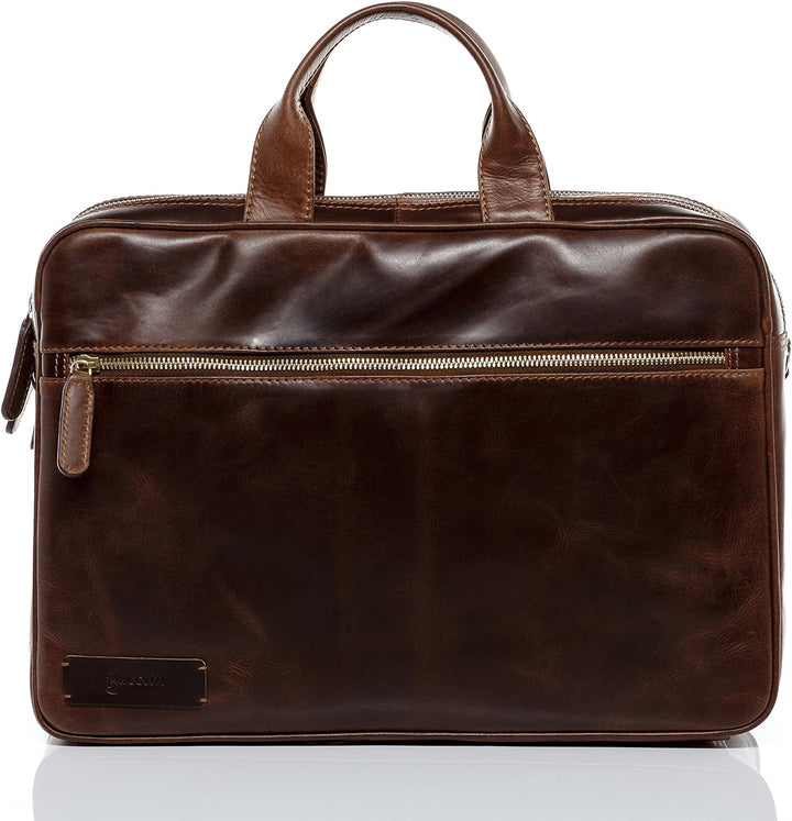 BACCINI Laptoptasche BEN aus Premium Leder I Business-Tasche gross für Herren 15 Zoll Laptop-Fach I