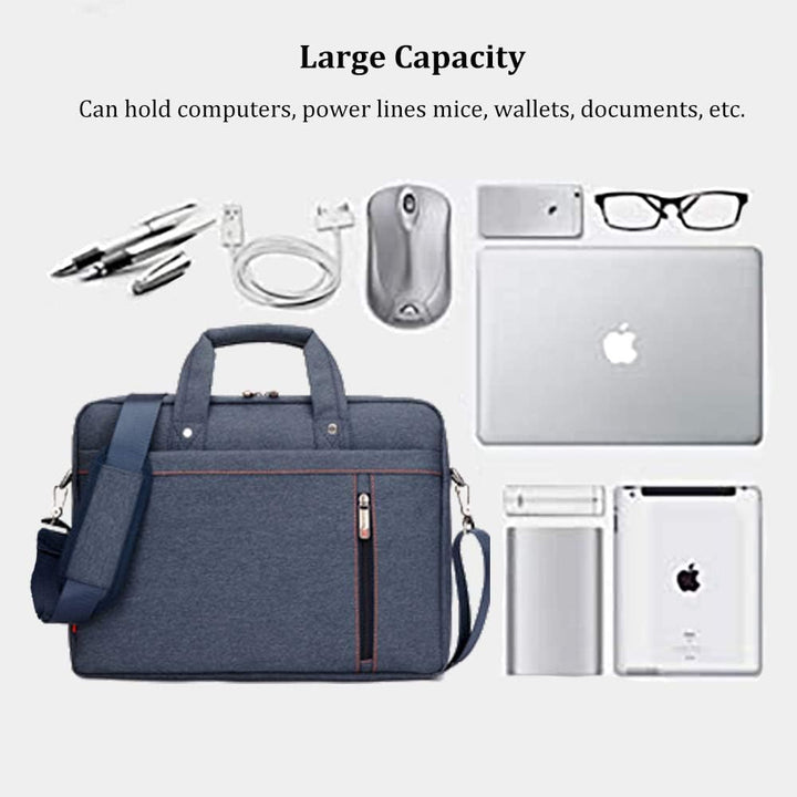N-B ROLVAYRT 17.3 Zoll Laptop-Tasche Nylon Wasserdichte Handtasche Umhängetasche Aktentasche Reisebu