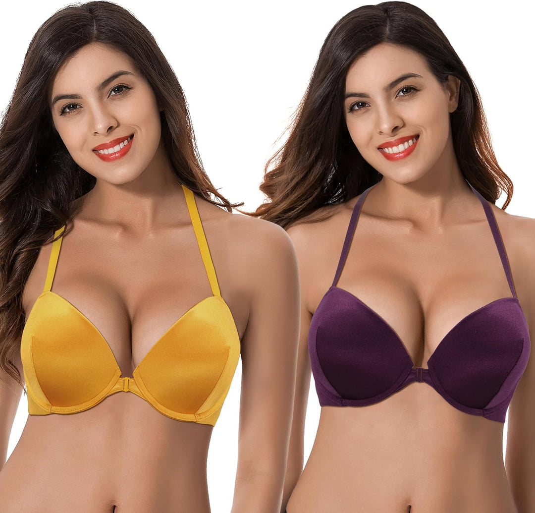 Curve Muse Damen Hochdrücken Fügen Sie 1 und eine halbe Tasse hinzu Bügel Halfter vorne schliessen B