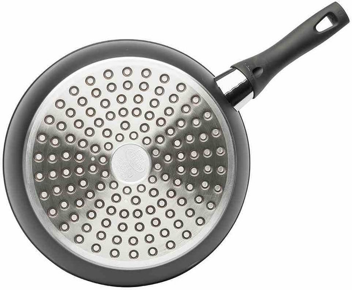 BALLARINI Bari Granitium Pfanne mit Deckel, Antihaftbeschichtung, Induktionsgeeignet, Mit Temperatur
