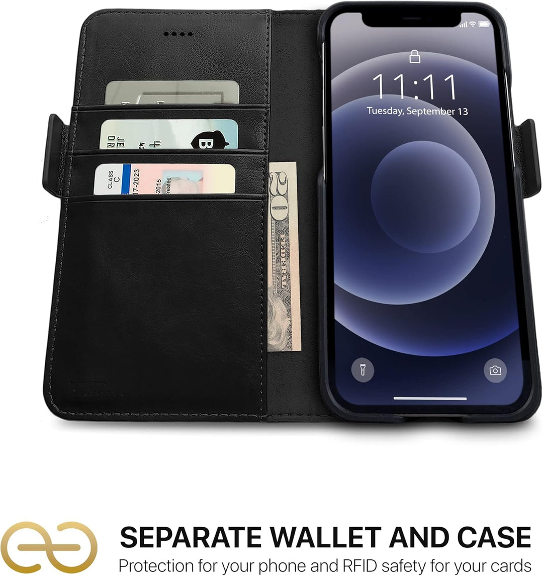 Dreem Fibonacci 2in1 Handyhülle Flipcase für iPhone 12 Pro Max | Magnetisches iPhone Case | TPU Etui