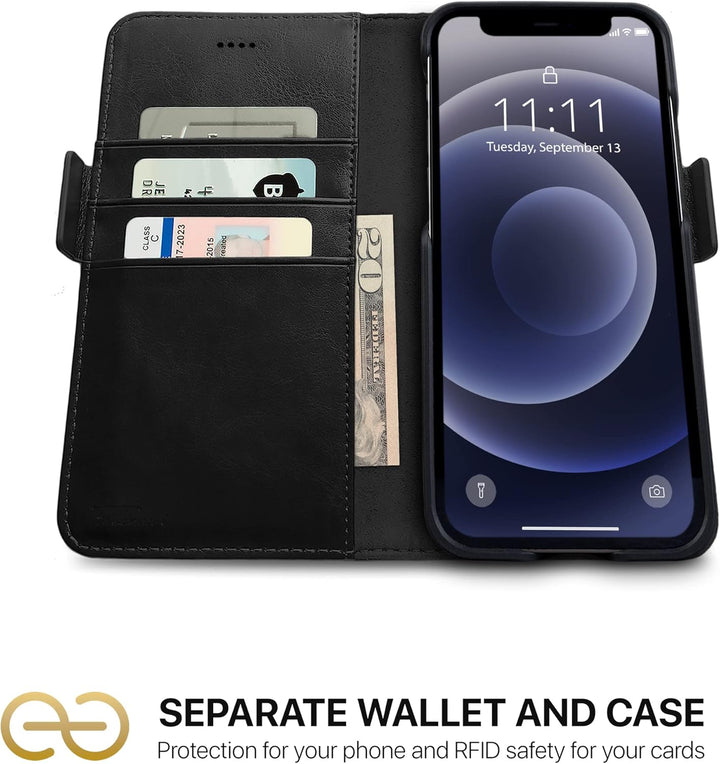 Dreem Fibonacci 2in1 Handyhülle Flipcase für iPhone 12 Pro Max | Magnetisches iPhone Case | TPU Etui