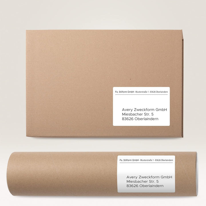 AVERY Zweckform 3483 Universal Etiketten (400 Klebeetiketten, 105x148mm auf A4, Papier matt, bedruck