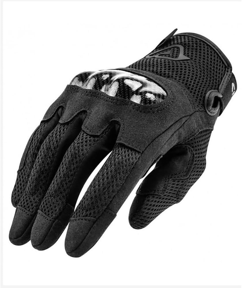 Acerbis Ramsey My Vented Motorrad Handschuhe (Black,XL)
