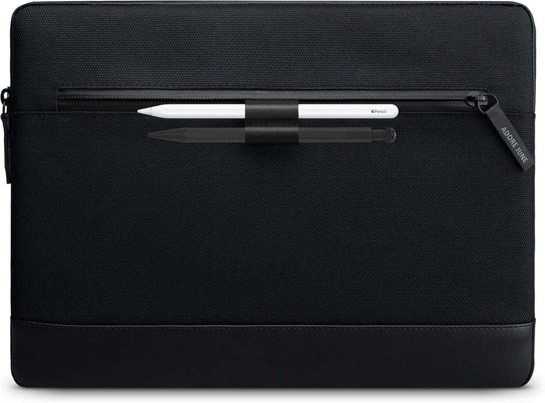 Adore June 13,3 Zoll Bent Laptop Tasche Schwarz kompatibel mit MacBook Air 13 M2 2022 und MacBook Pr