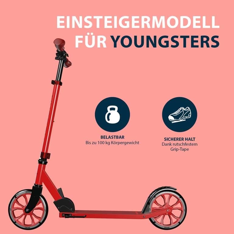 HUDORA Scooter Up 200 Normal Rot, Normal Rot