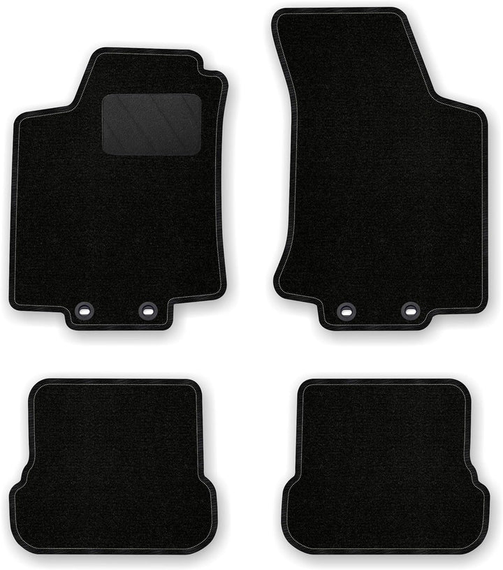 Bär-AfC Auto Fussmatten Classic passend für VW Golf 4 Cabrio 1998-2002, Autoteppiche Nadelvlies Schw