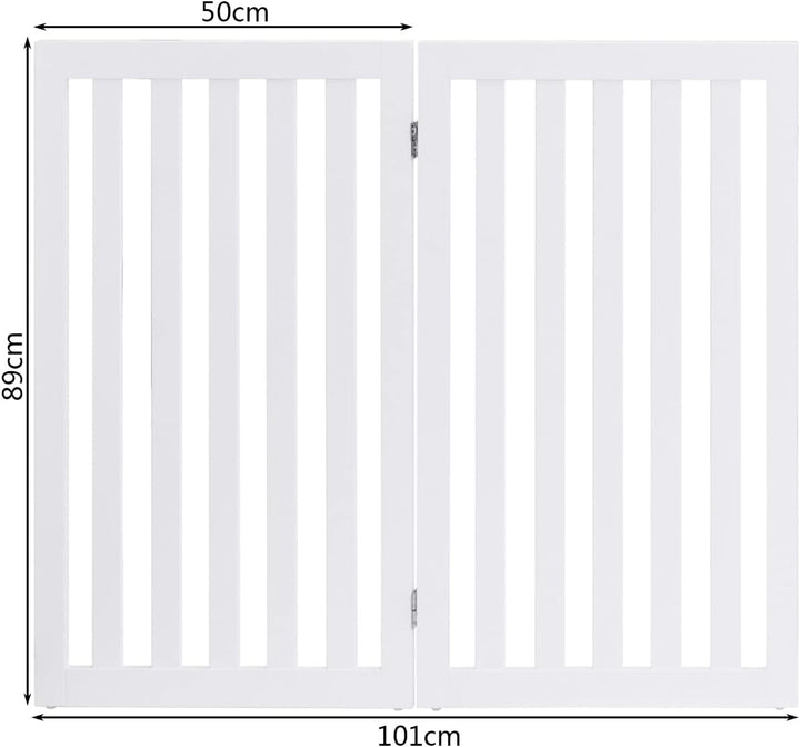 COSTWAY Absperrgitter Hunde 89cm Hoch, Schutzgitter Holz, Kindergitter klappbar, Treppengitter Hunde