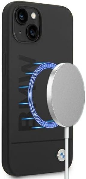 BMW BMHMP14MSLBLBK hülle für 14 Plus 6,7" schwarz/Black hardcase Silicone Signature Logo